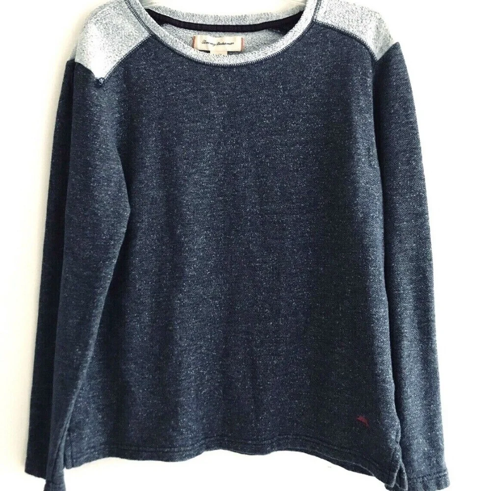 Tommy Bahama | Mens Sz M Blue Lounge Crewneck Sweatshirt Long Sleeves Pullover
